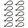 10 Pieces Artificial Pearl Elastic Hair Ties Classic Hair String Pearl Hair Scrunchies Hair Ring Elegant Ponytail Holder for Women Lady, Black Rope view 1