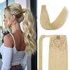 20 Inch Human Hair Ponytail 90g Long Wrap Around Ponytail Bleach Blonde Real Hair Ponytail Extension for Women(20inch,Bleach Blonde) view 1