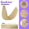 20 Inch Human Hair Ponytail 90g Long Wrap Around Ponytail Bleach Blonde Real Hair Ponytail Extension for Women(20inch,Bleach Blonde) view 3