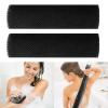 5 Pieces African Net Bath Sponge,Long Net Bath Sponge Exfoliating Shower Body Scrubber Back Scrubber Skin Smoother,Back Foot Scalp Scrub, Flat Dead Skin Remover (Black, 20 * 65CM) view 2