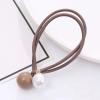 10 Pieces Artificial Pearl Elastic Hair Ties Classic Hair String Pearl Hair Scrunchies Hair Ring Elegant Ponytail Holder for Women Lady, Color Random view 3
