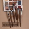 6Pcs Detail Eyeshadow Brush Kabuki Travel Makeup Brush Set Ultra Soft Hair Concealer, Blush, Contour, Blending Brush (Coffee) view 3