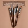 6Pcs Detail Eyeshadow Brush Kabuki Travel Makeup Brush Set Ultra Soft Hair Concealer, Blush, Contour, Blending Brush (Coffee) view 4