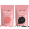 GIRLEARLE 2-Pack Hard Wax Beads, 1lb Black for Coarse Hair & Sensitive Skin, 1lb Rose for Face & Body, Brazilian Bikini, Legs, Eyebrow, Facial view 1