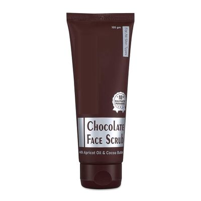 3.52oz 100gm Chocolate Face Scrub Comes with the Goodness of Cocoa Butter, Diminishes Dark Spots & Blemishes, Reduces Puffiness, Inflammation, Unclog Pores & Removes Dead Skin Cells,
