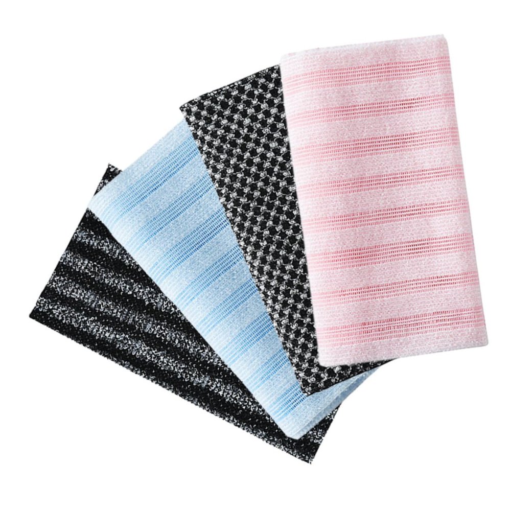 Ipetboom 4pcs Exfoliating Back Scrubber Towel Bath Washcloth for Deep Cleansing Soft and Durable Body Exfoliator for Men and Women for Hard Reach Areas