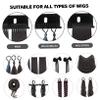 Beatifufu Hair Extension Holder Stand U-shaped Acrylic Display Rack for Wigs and Hair Extensions Sturdy Easy to Clean for Washing Drying and Braiding view 3