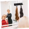 Beatifufu Hair Extension Holder Stand U-shaped Acrylic Display Rack for Wigs and Hair Extensions Sturdy Easy to Clean for Washing Drying and Braiding view 4