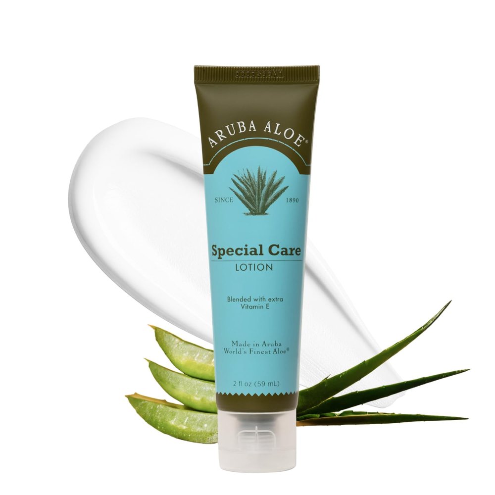 Aruba Aloe Special Care Lotion- 2 Oz Tube - Hydrating and Soothing for Dry and Sensitive Skin