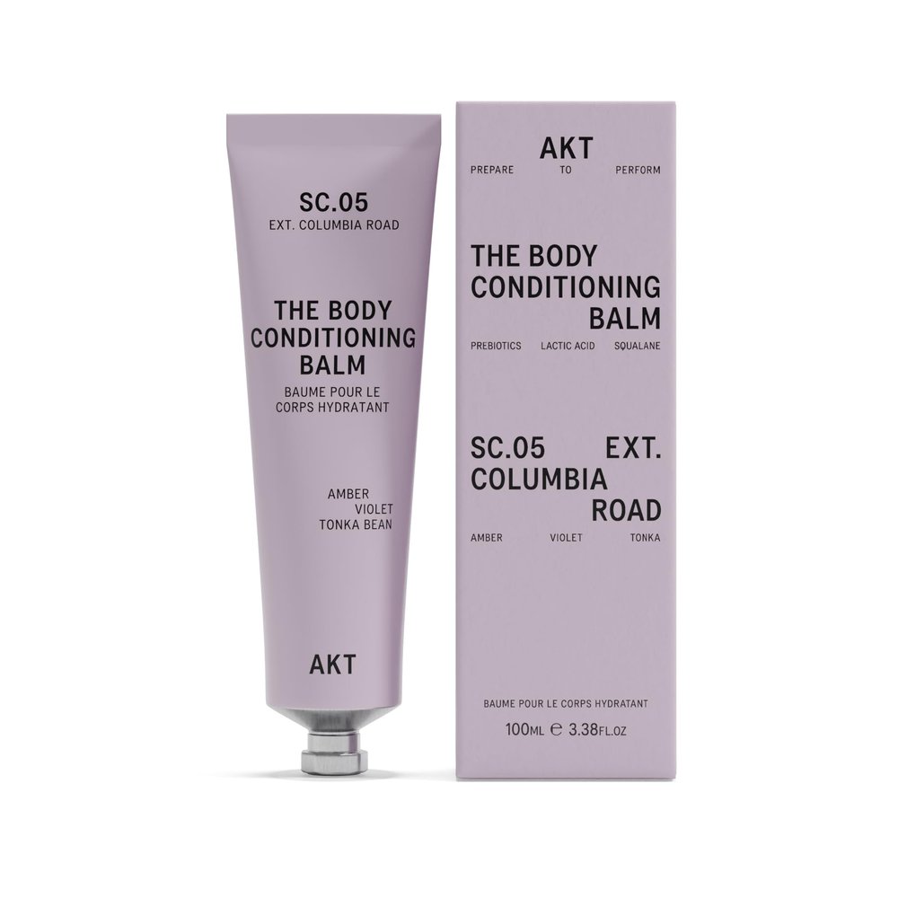 AKT The Body Conditioning Balm 3.4 Fl Oz, Firming Cream, Hydrating Balm with Olive Squalane & Lactic Acid, Vegan Moisturizer, Plastic Free, Sc.05 Columbia Road, All Genders
