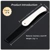 4 Pcs Folding Pocket Combs for Men - Stainless Steel Fine Tooth Hair Beard Combs for Styling Hair, Beard or Mustache Care, Compact Design for Travel & Everyday Grooming (Silver) view 2