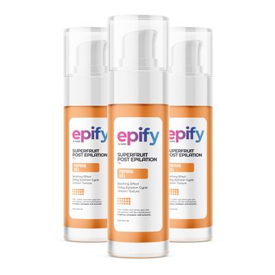 Epify Superfruit Post Epilation Papaya Gel, Hair Inhibitor for Face and Body, Non-Irritating Formula, Soothing Effect, Hair Growth Minimizer, 2.54 Fl Oz (3)