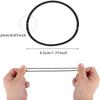 100 Pieces Black Hair Ties for Thick and Curly Hair Ponytail Holders Hair Elastic Band for Women or Men view 2