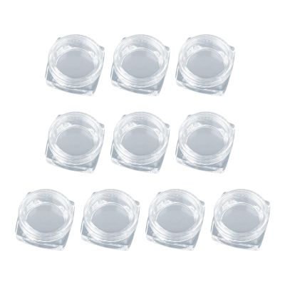1/10pcs 3g Cream Jar Clear Empty Makeup Tins Beads Storage Box Pots Cosmetic Container Bottle Case