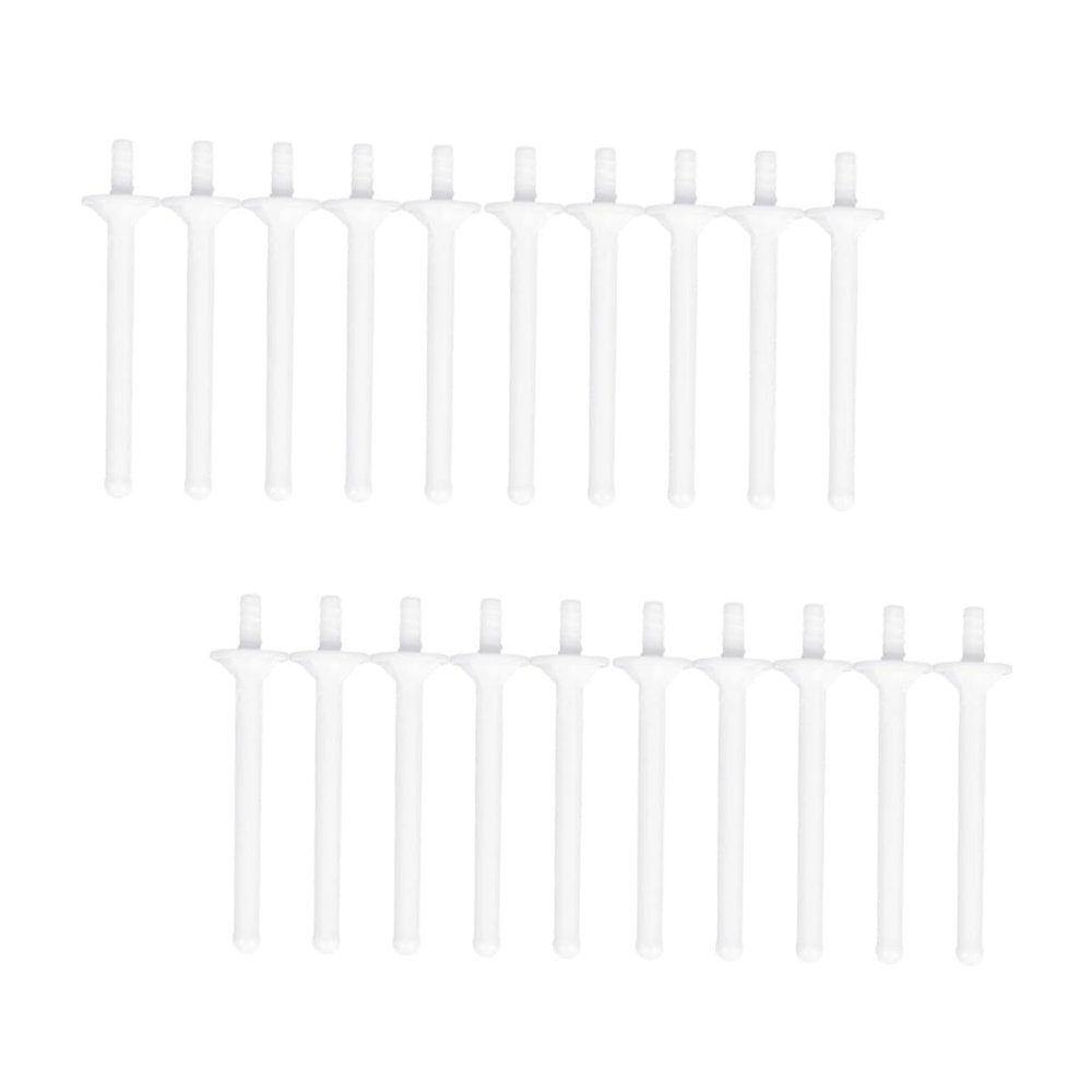 HONMEET 20pcs Nose Wax Alicators Plastic Wax Sticks No Burr Safe for Nose Hair Removal Salon Home