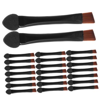ARTSEWPLY 20pcs Dual-ended Eyeshadow and Eyebrow Brushes Professional Makeup Tool for Effortless Brow Shaping and Eyeshadow Application for Daily Use and Special Occasions