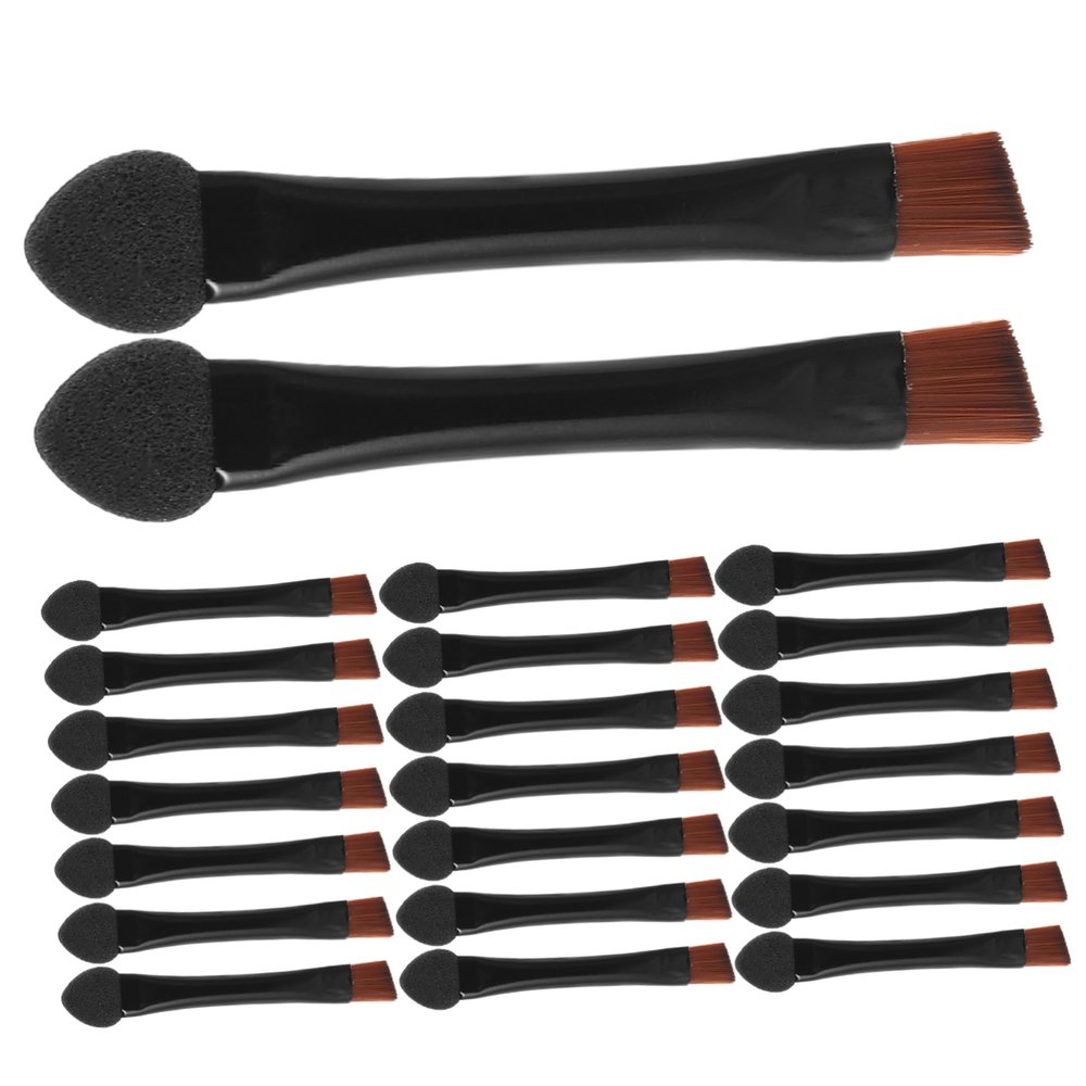 ARTSEWPLY 20pcs Dual-ended Eyeshadow and Eyebrow Brushes Professional Makeup Tool for Effortless Brow Shaping and Eyeshadow Application for Daily Use and Special Occasions