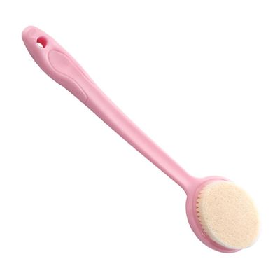 ADOCARN Long Handle Bath Brush Shower Scrubber for Cleaning Body Brush Soft Bristles Back Scrubber for Shower Portable Ergonomic Design