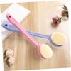 ADOCARN Long Handle Bath Brush Shower Scrubber for Cleaning Body Brush Soft Bristles Back Scrubber for Shower Portable Ergonomic Design view 4