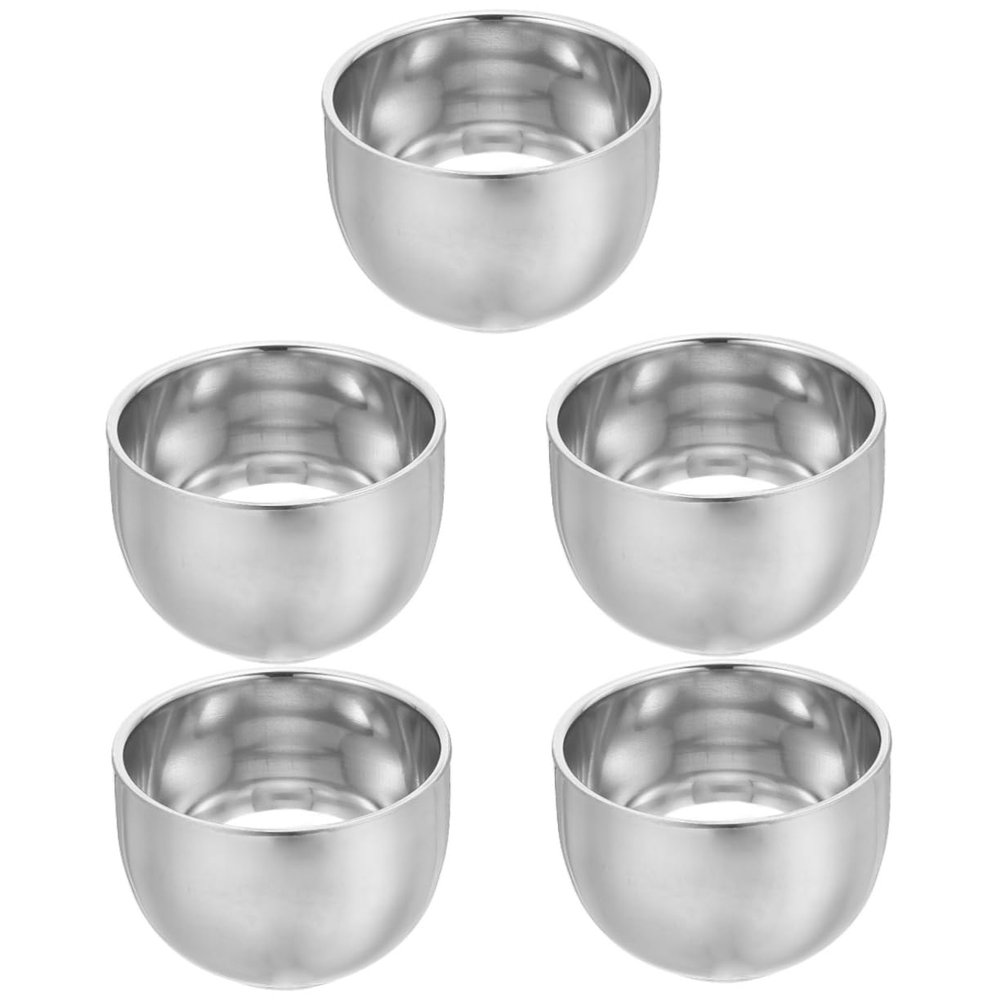 PAMINGONO 5pcs Shaving Bowl for Men Shaving Mug Comfortable Grip Convenient Household Shave Bowl for Smooth Lathering and Easy Use