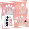 ASAKKURA 15pcs Breathable Fluffy Face Powder Mini Finger Puff Makeup Application Sponges Reusable Drop- Supplies view 3