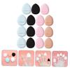 ASAKKURA 15pcs Breathable Fluffy Face Powder Mini Finger Puff Makeup Application Sponges Reusable Drop- Supplies view 4