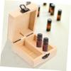 NULYLU Storage Box Wooden Compartment Holder for Bottles Organizer for Essentials Design for Home Travel Use view 4