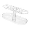 NULYLU Stackable Makeup Organizer Eyebrow Pencil Holder Cosmetics Storage Rack Makeup Brush Display Case Home Accessory view 1