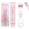 Bikini Trimmer for Women - Painless Electric Razors for Silk Skin,Cordless Body Shaver for Trip, Wet/Dry Shaver Groomer, Replaceable Blade Heads, IPX7 Waterproof&Easy Cleaning, USB Charge(Pink) view 1
