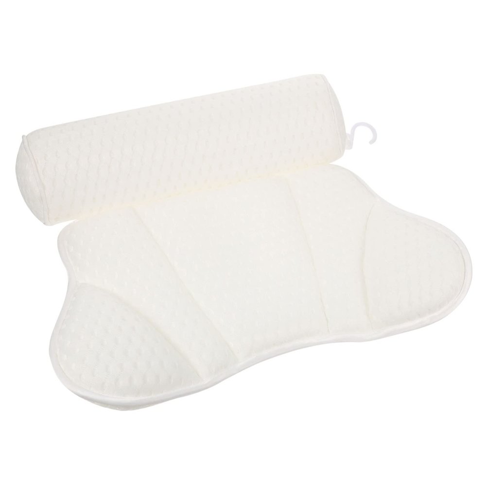 ASAKKURA Relaxing Bath Spa Mat Fatigue Relief Pillow for Bathtub Neck Shoulder Back Support Pillow Suction Cup Design