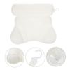ASAKKURA Relaxing Bath Spa Mat Fatigue Relief Pillow for Bathtub Neck Shoulder Back Support Pillow Suction Cup Design view 3
