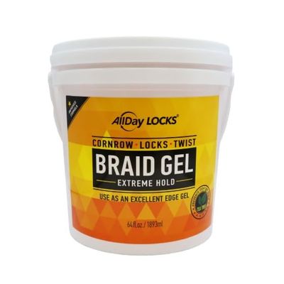 All Day Locks Braid Gel 64oz (Bucket)