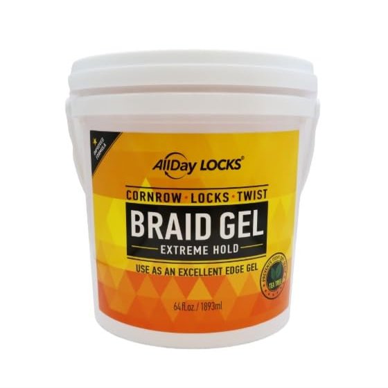 All Day Locks Braid Gel 64oz (Bucket)