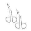 Anneome 2pcs Precision Stainless Steel Eyebrow Tweezers for Women Brow Tweezing Kit Curved Tweezers for Eyelash and Eyebrow Care view 1