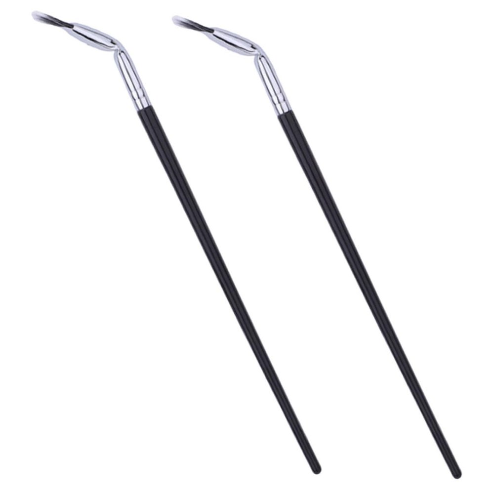 BESPORTBLE 2pcs Folding Fan Eyelash Brush for Lower Eyelash Makeup Travel Eyebrow Makeup Brush for Girls