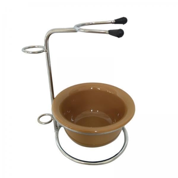 OIIBWQ 3x Deluxe Shaving Kit with Brush Stand And Bowl