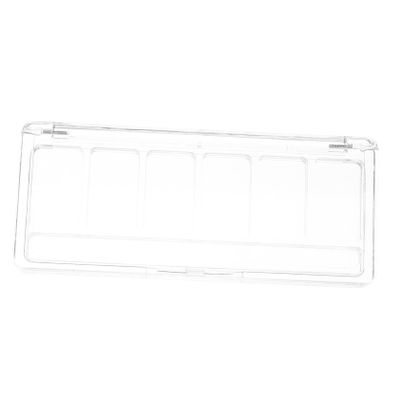 Didiseaon 6grids Clear Transparent Makeup Organizer with Six for Eyeshadow and Blush Durable Plastic Travel-friendly Cosmetic Storage Case for Diy Makeup and Easy Display