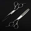 5.5/6 Inch Professional 440C Silver Left Handed Cut Hair Scissors Cutting Barber Haircut Thinning Shears Hairdressing Scissors view 1