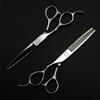 5.5/6 Inch Professional 440C Silver Left Handed Cut Hair Scissors Cutting Barber Haircut Thinning Shears Hairdressing Scissors view 2