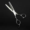 5.5/6 Inch Professional 440C Silver Left Handed Cut Hair Scissors Cutting Barber Haircut Thinning Shears Hairdressing Scissors view 4