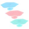 ARTSEWPLY 3pcs Silicone Facial Cleansing Brush Exfoliator Cup Handle for Deep Cleaning for Removing Makeup and Impurities Soft and Gentle Skin Green view 1