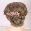 Aimimier Dainty Butterfly Crystal Hair Comb 3 Butterflies Hair Side Comb Sparkly Rhinestone Long Teeth Hair Piece Marquise Wedding Bridal Hair Accessories for Women (Pink) view 1
