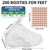 200Pcs Disposable Foot Covers for Feet with 240 Snug Closure Moisturizer Socks Plastic Foot Covers Paraffin Wax Bath Liners Foot Bags for Foot Care Hot Wax Therapies view 2