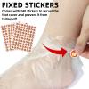 200Pcs Disposable Foot Covers for Feet with 240 Snug Closure Moisturizer Socks Plastic Foot Covers Paraffin Wax Bath Liners Foot Bags for Foot Care Hot Wax Therapies view 3