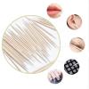 Double Ended Wood Handle Small Pointed Tip Head Cotton Swab Disposable Cotton Swab Household Makeup Removal Eyelash Extension Glue Removing Tools Eyebrow Beauty Makeup Nail Dirty Picking view 4