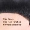 0.06mm Full PU Frontal Hairpiece For Men Toupee Natural Hairline Forehead Hair Piece Patch Invisible Seamless Ultra Thin Skin PU Human Hair Toppers Replacement Black/Brown Color (Black, 2x16inch) view 3