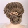 Aimimier Dainty Butterfly Crystal Hair Comb 3 Butterflies Hair Side Comb Sparkly Rhinestone Long Teeth Hair Piece Marquise Wedding Bridal Hair Accessories for Women (Champagne) view 1