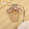 Aimimier Dainty Butterfly Crystal Hair Comb 3 Butterflies Hair Side Comb Sparkly Rhinestone Long Teeth Hair Piece Marquise Wedding Bridal Hair Accessories for Women (Champagne) view 2