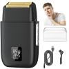 Foil Shaver for Men - 3 Adjustable Speeds Electric Razor with LED Power Display, IPX7 Waterproof Wet/Dry Trimmer for Face Beard & Head view 1