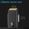 Foil Shaver for Men - 3 Adjustable Speeds Electric Razor with LED Power Display, IPX7 Waterproof Wet/Dry Trimmer for Face Beard & Head view 2